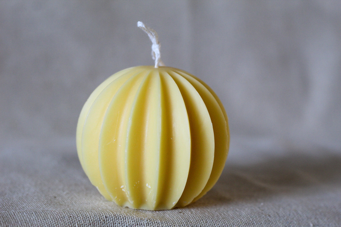 Honey Butter Sphere Lined Lantern - Butter 'N Cream Scented