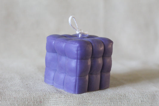 Amethyst Purple Cube - Peach Nectar Scented