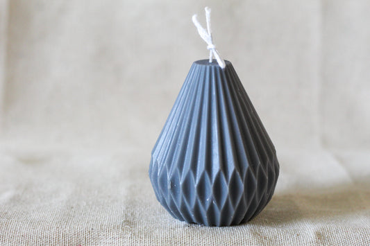 Rhino Gray Lined Lantern  - Black Currant Scented