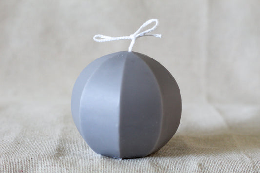 Rhino Gray Sphere Lantern - Black Currant Scented