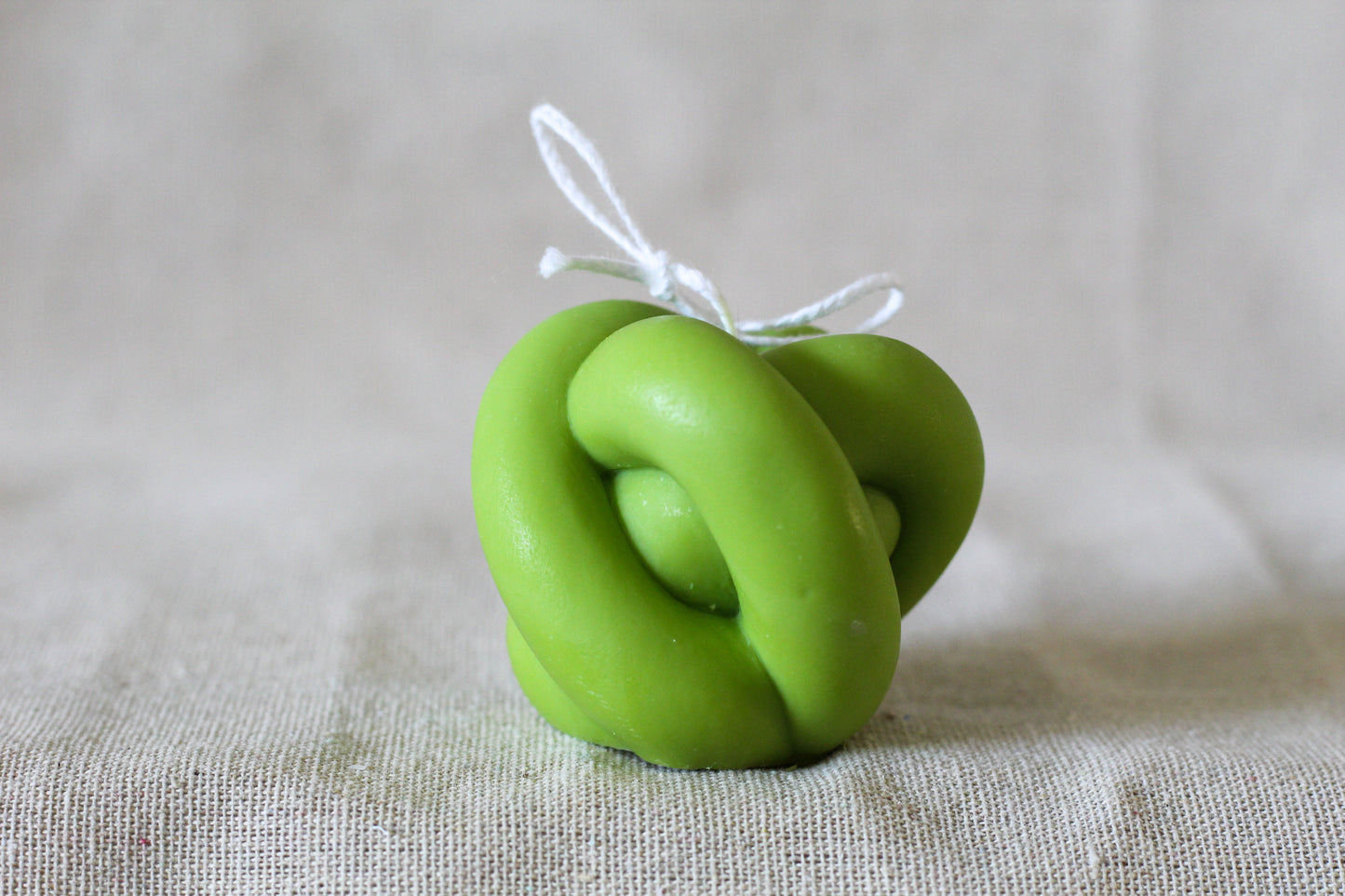 Avocado Green Chunky Knot - Apple Bourbon Scented